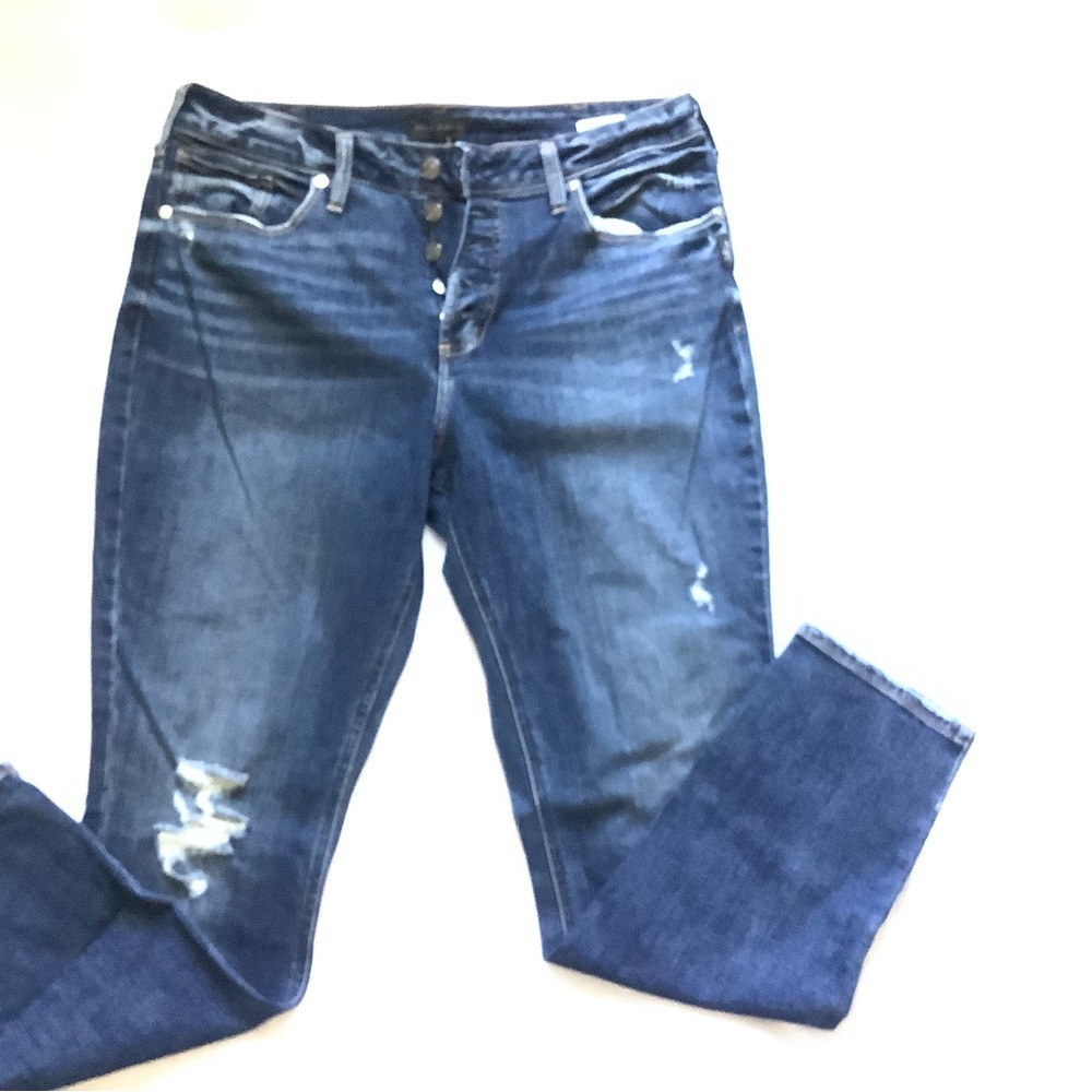 Silver Jeans Women's Dark Blue Avery Skinny Leg Jeans